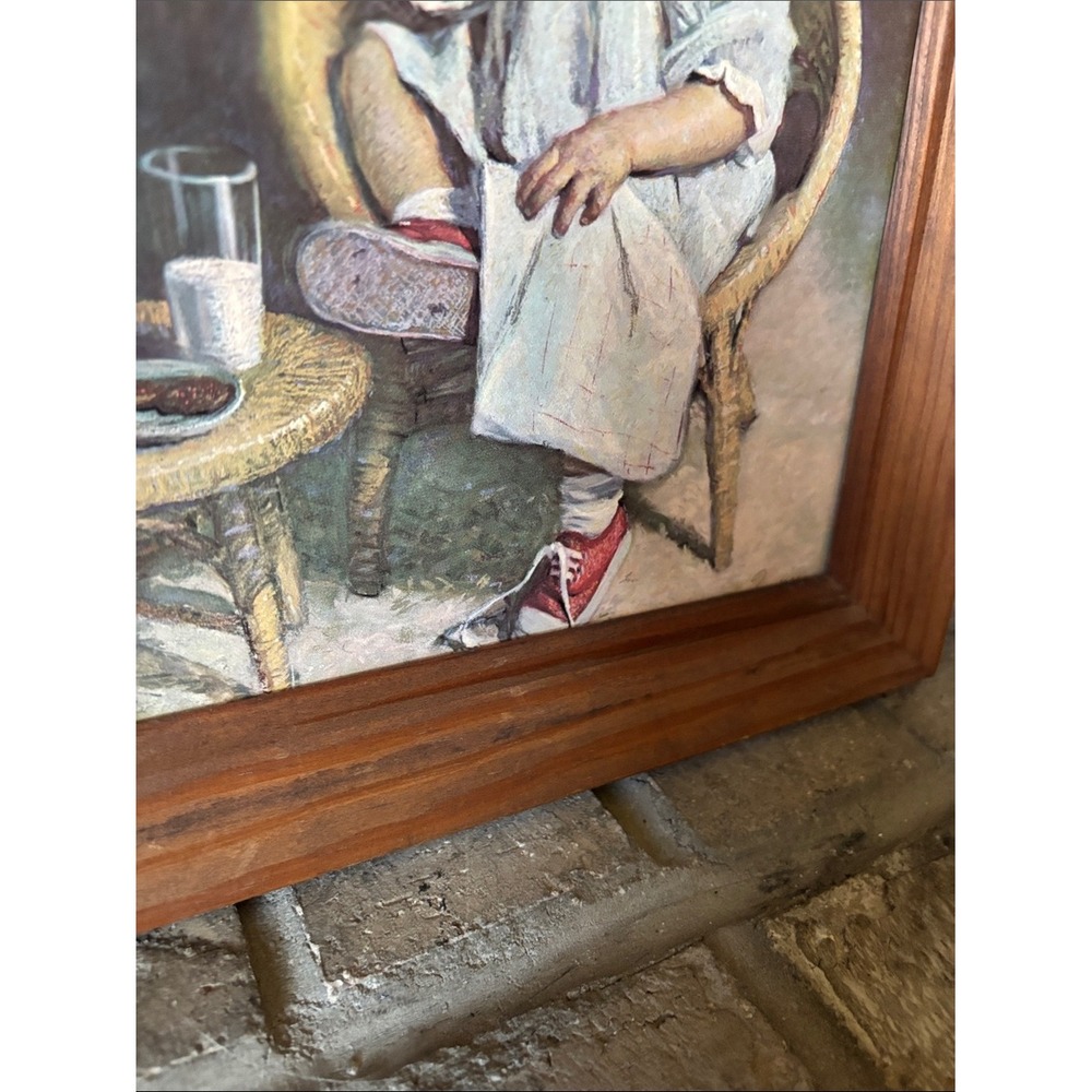 "Gary" and "Gretchen" Vintage Pair Framed Pictures by J. Ingwersen 10"x12" Each - Picture 7 of 7